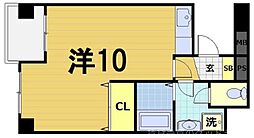 京都友禅文化会館 ワンルームの間取図画像