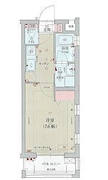 ベラジオ京都西院ウエストシティ 1Kの間取図画像