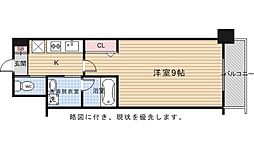 グランレブリー太秦天神川 1Kの間取図画像