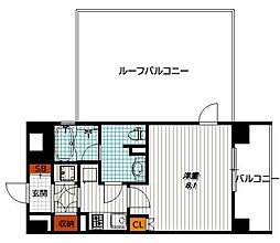 リーガルマンション京都御所西2 1Kの間取図画像