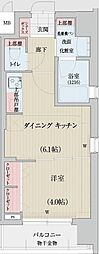 ベラジオ雅び烏丸十条2 1DKの間取図画像