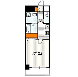アスヴェル京都外大前 1Kの間取図画像