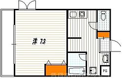 セレーノ大宮 1Kの間取図画像
