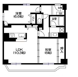 メゾン洛北 2LDKの間取図画像