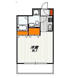 ベラジオ四条烏丸 1Kの間取図画像
