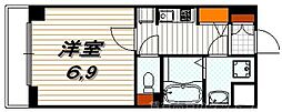 エスライズ京都河原町 1Kの間取図画像