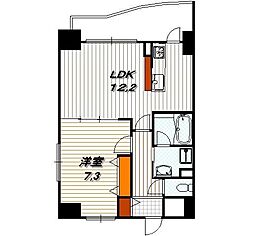 綾小路パレス 1LDKの間取図画像