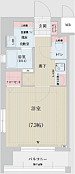 ベラジオ雅び烏丸十条2 1Kの間取図画像