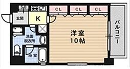 SHICATAONZEBLDG 1Kの間取図画像