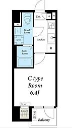 リブリ・セントフィールド 3階1Kの間取り