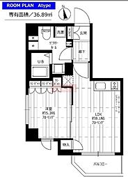 グランドコンシェルジュ大森西 1LDKの間取図画像