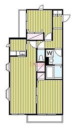グランディア池上 2LDKの間取図画像