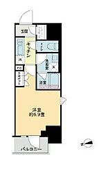 横浜市鶴見区鶴見中央4丁目マンション 1Kの間取図画像