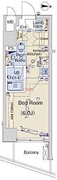 ブライズ大森東DUE 1Kの間取図画像