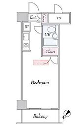 T'seco川崎 ワンルームの間取図画像