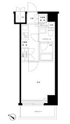 ルーブル川崎貝塚弐番館 1Kの間取図画像