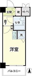 ニックアーバンスピリッツ川崎 ワンルームの間取図画像