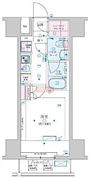 ジェノヴィア川崎7 1Kの間取図画像