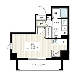 ヴェルト川崎イースト 1Kの間取図画像