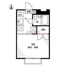 フラッツ7 1Kの間取図画像