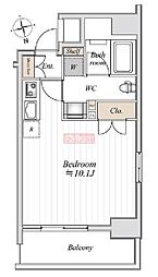 Ti-KAWASAKI ワンルームの間取図画像