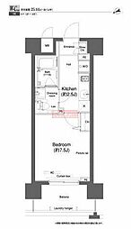 プラウドフラット鶴見1 1Kの間取図画像