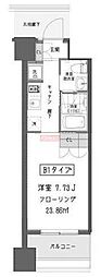 ガーデン蒲田 1Kの間取図画像