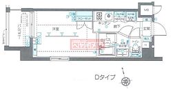 ZOOM品川南 1Kの間取図画像