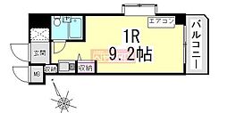 パレス川端 ワンルームの間取図画像