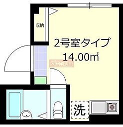 FERIO羽田 ワンルームの間取図画像