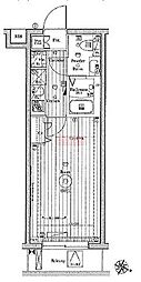 MAKESDESIGN西馬込 1Kの間取図画像