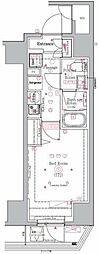 Genovia川崎3 1Kの間取図画像