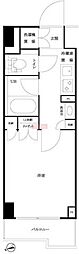 ルーブル仲六郷壱番館 1Kの間取図画像