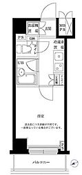 ルーブル東蒲田 1Kの間取図画像