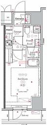 Genovia川崎3 1Kの間取図画像