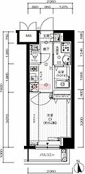 ラ・シード馬込レフィナード 1Kの間取図画像