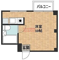 スターハイツ5号館 ワンルームの間取図画像