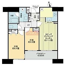 ライオンズマンション川崎宮前町 2LDKの間取図画像