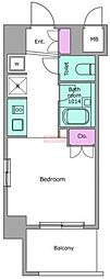 レジディア川崎 ワンルームの間取図画像