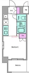 レジディア川崎 ワンルームの間取図画像