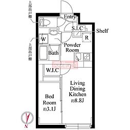 大田区東糀谷4丁目マンション 1LDKの間取図画像