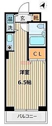 ヴィラリッツ鶴見中央 ワンルームの間取図画像