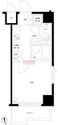 ルーブル仲六郷弐番館 1Kの間取図画像
