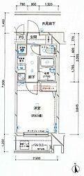 プレール大森EAST 1Kの間取図画像