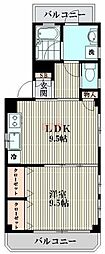 マッターホルン 1LDKの間取図画像
