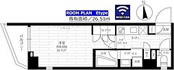 ステージファースト大森アジールコート 1Kの間取図画像