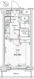 CYNTHIA雪谷大塚Casa 1Kの間取図画像