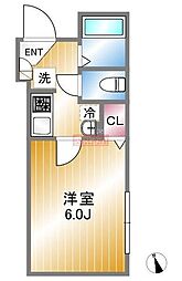 WingHANEDA 1Kの間取図画像