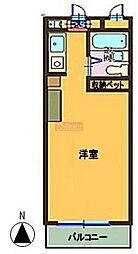 プラザ境町 ワンルームの間取図画像
