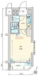 バージュアル横濱妙蓮寺 1Kの間取図画像